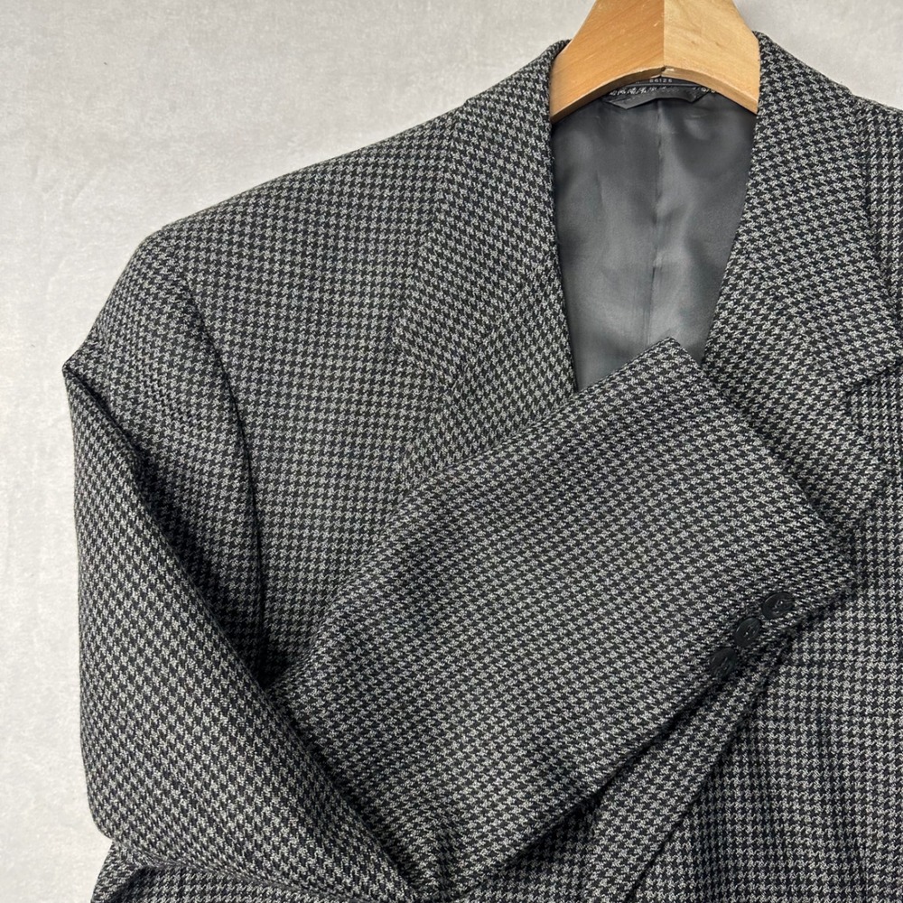 Bert Pulitzer Mens Houndstooth Blazer‎ Size 40R Wool Blend Sport Coat Jacket